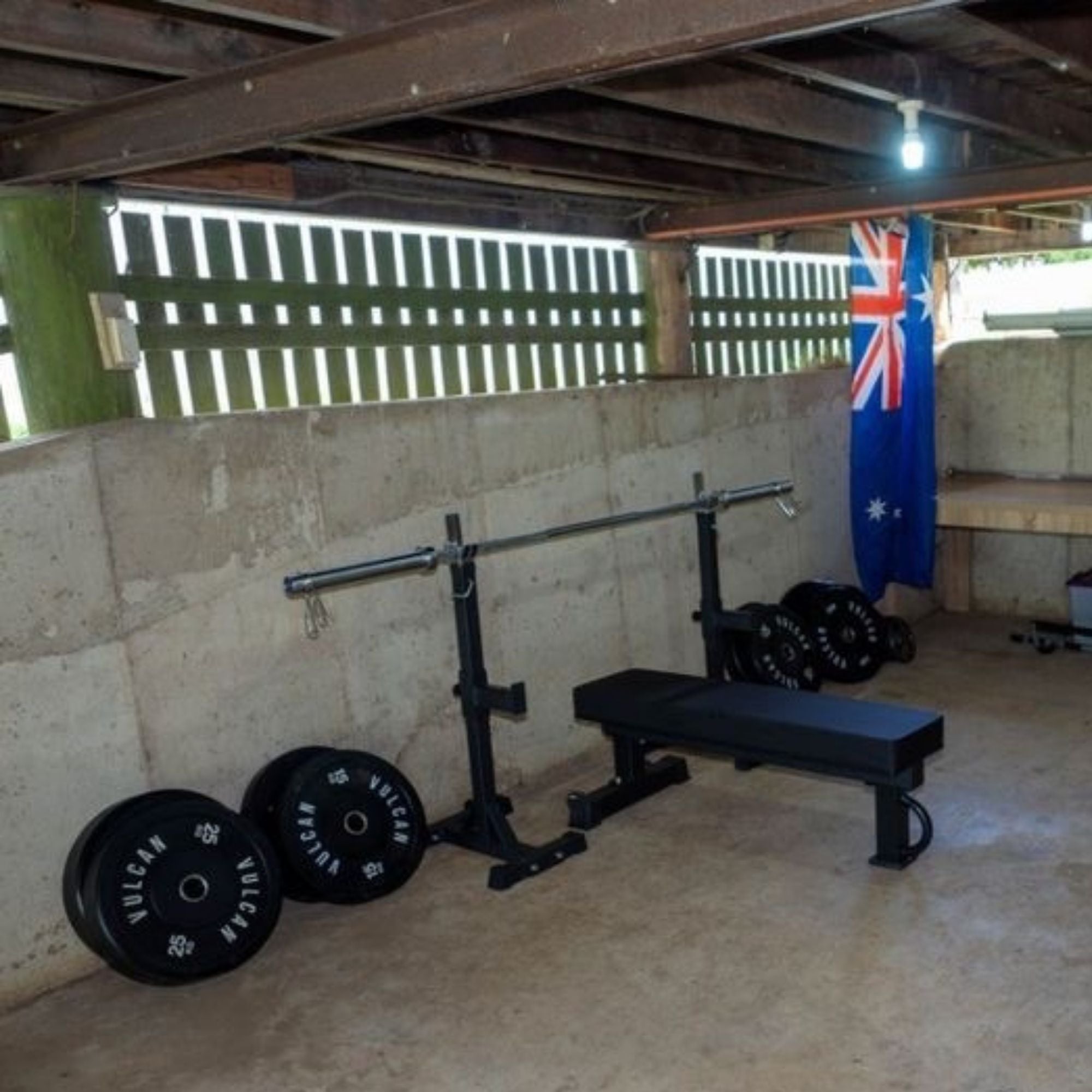 image of squat stands for weight lifting